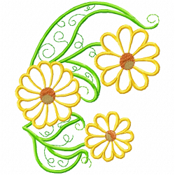 Flowers Embroidery Design 5